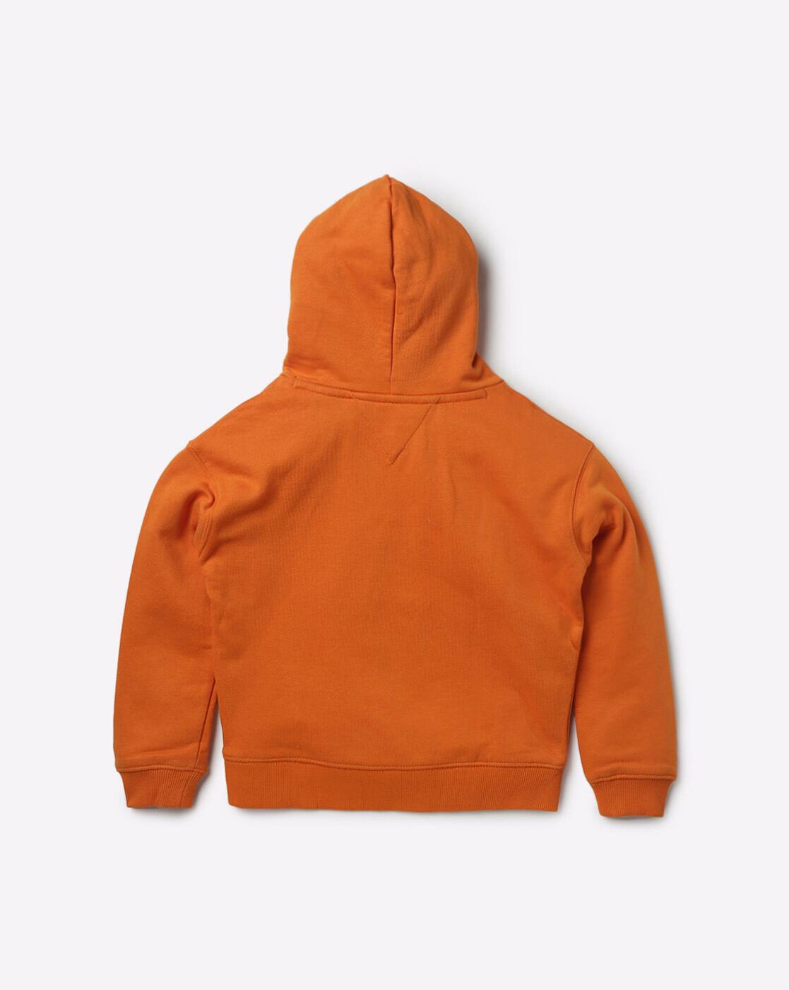 orange hoodie tommy hilfiger
