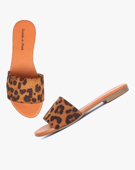 animal print slides