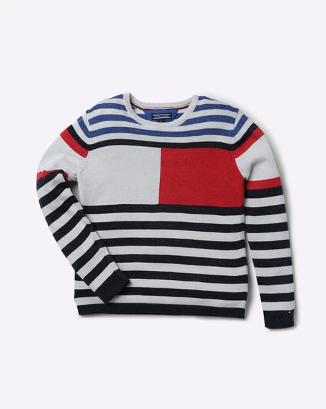 tommy hilfiger striped cardigan