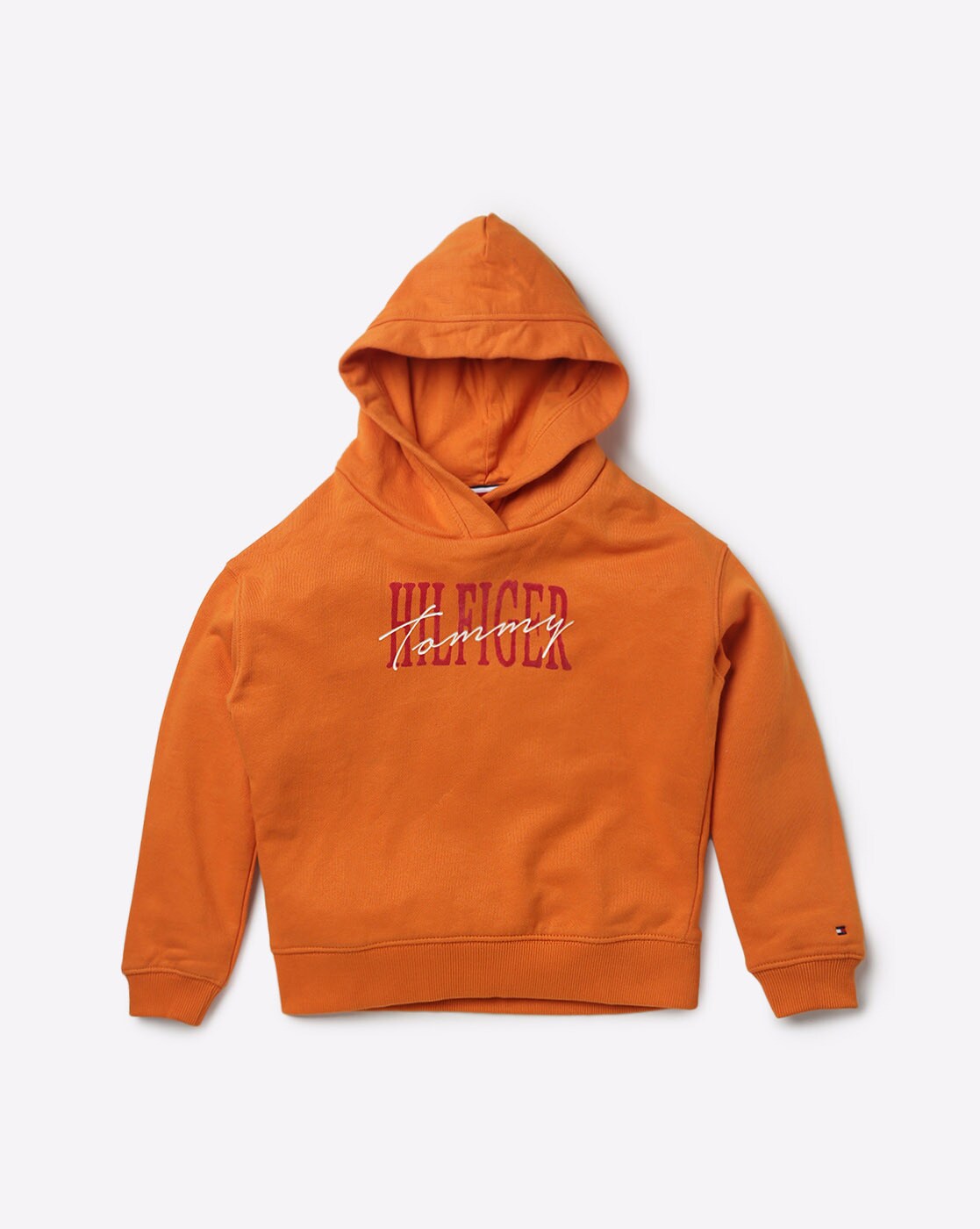 orange tommy hilfiger hoodie