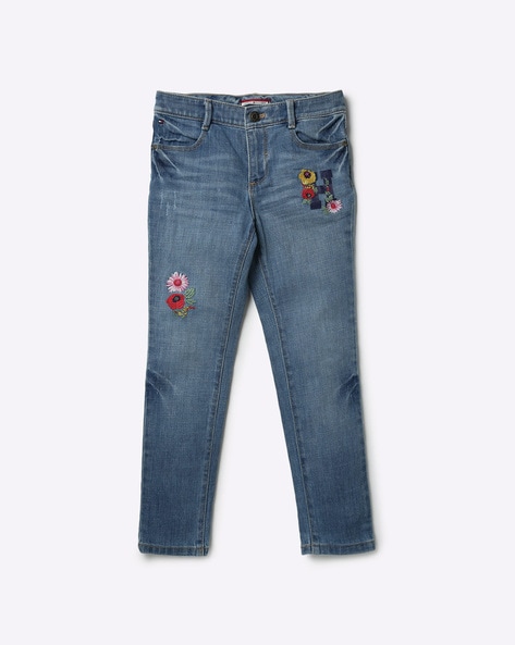 Tommy hilfiger clearance embroidered jeans