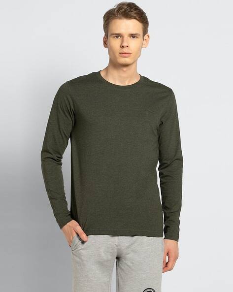 olive green t shirt full sleeve
