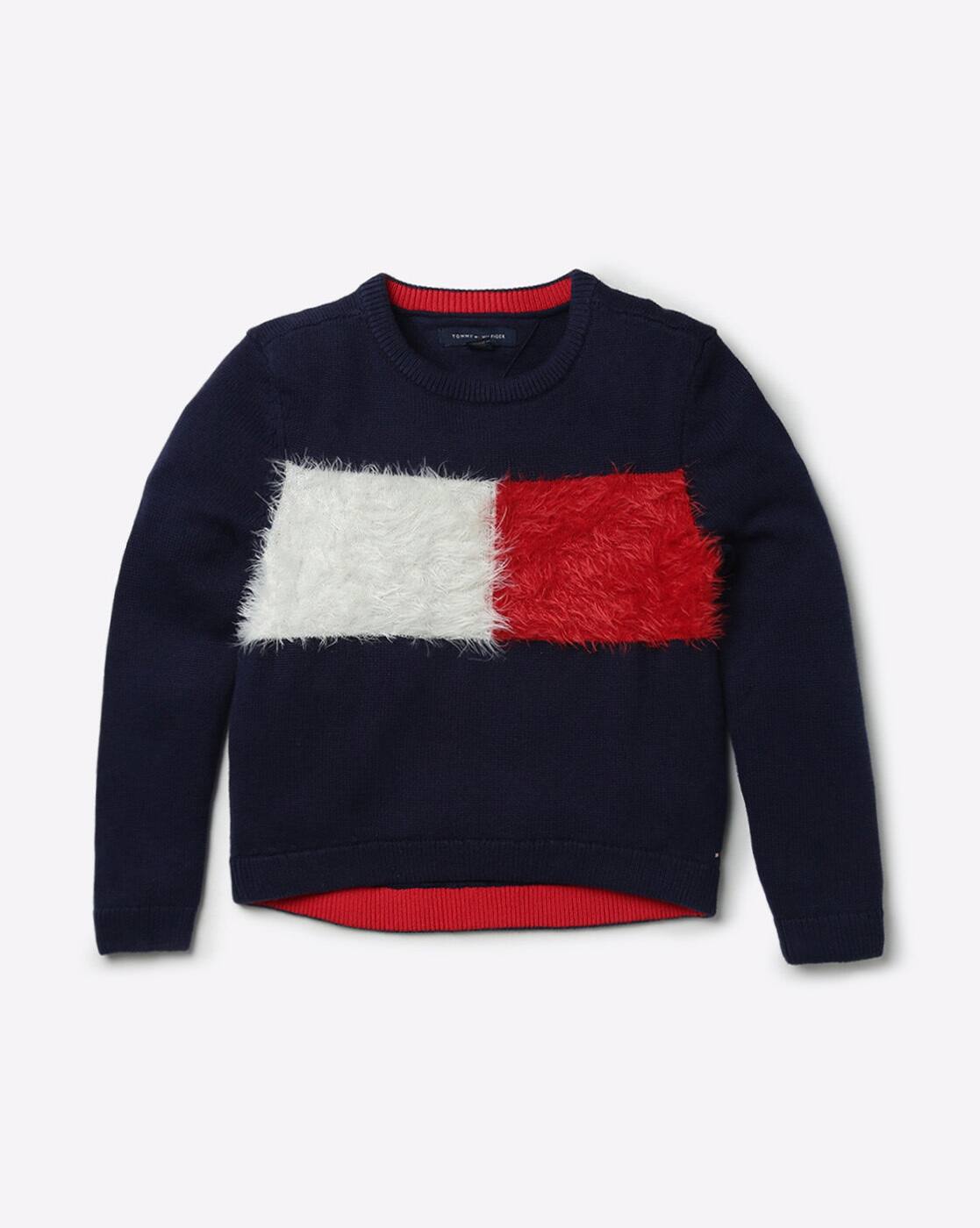 tommy hilfiger fur sweater