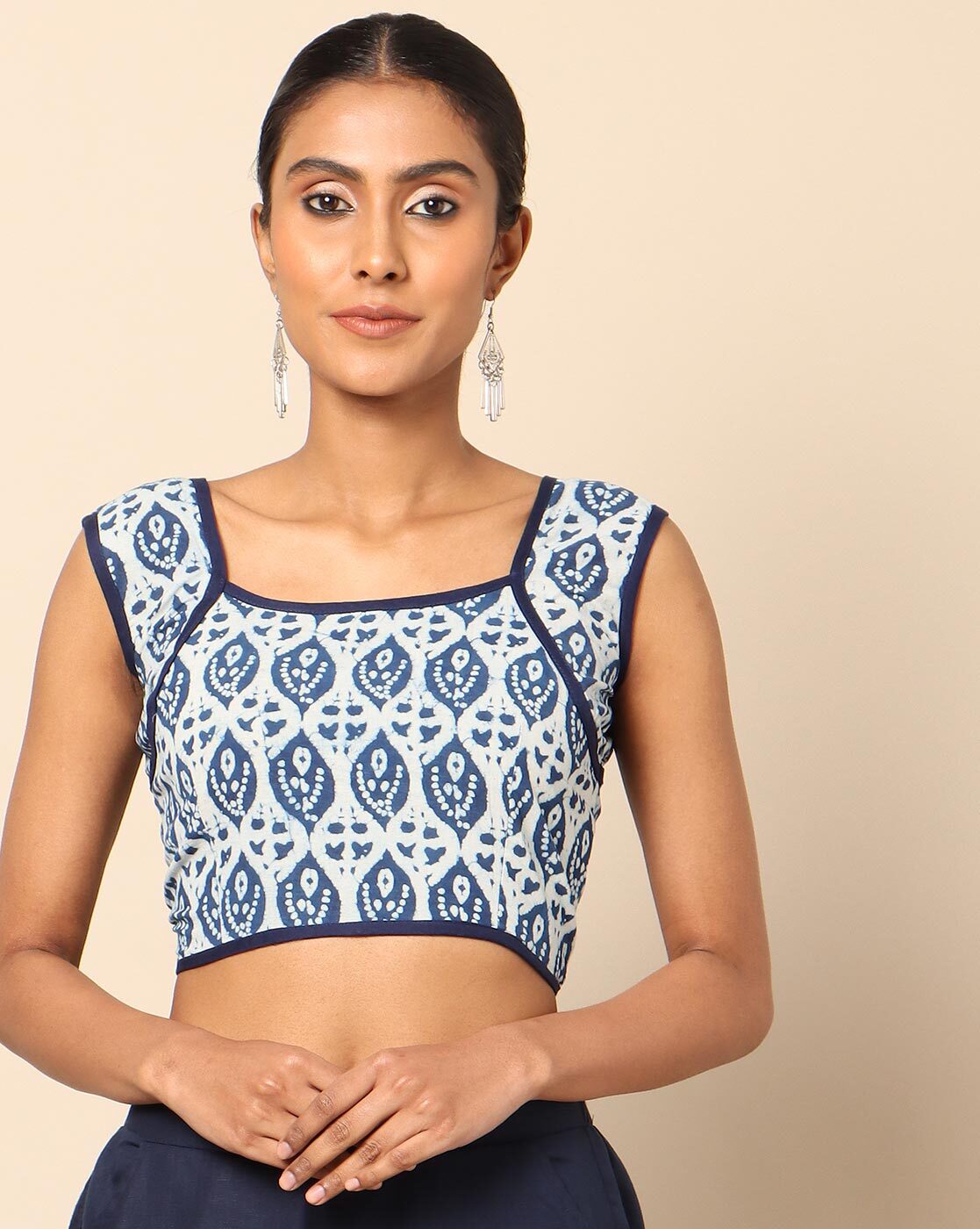 Buy Blue Blouses for Women by Molcha Online