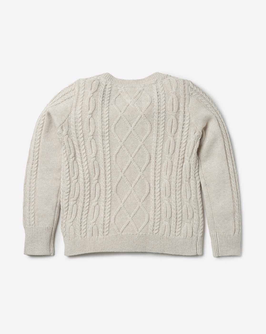 tommy hilfiger white knit sweater