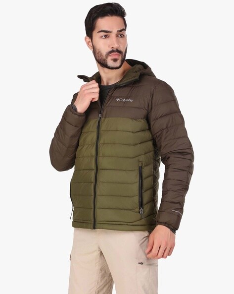 columbia brown puffer jacket