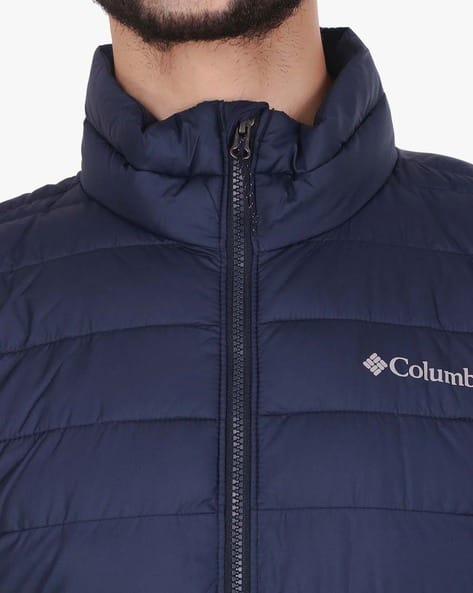 powder blue puffer jacket