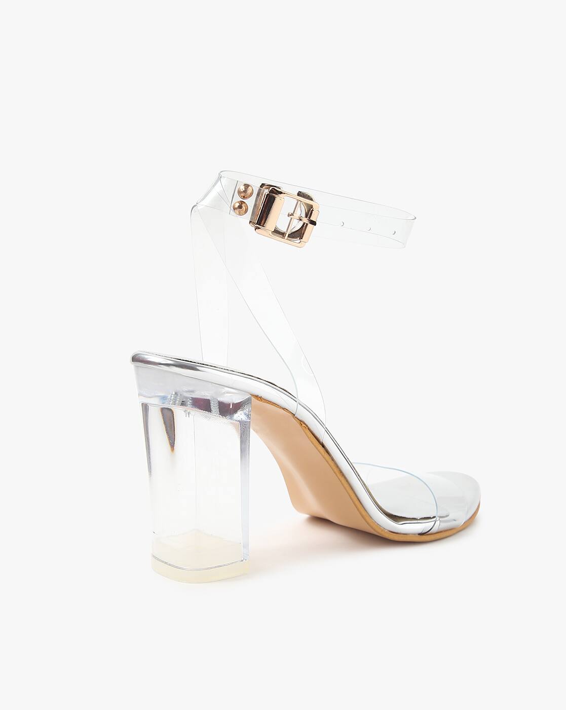 cheap clear heels