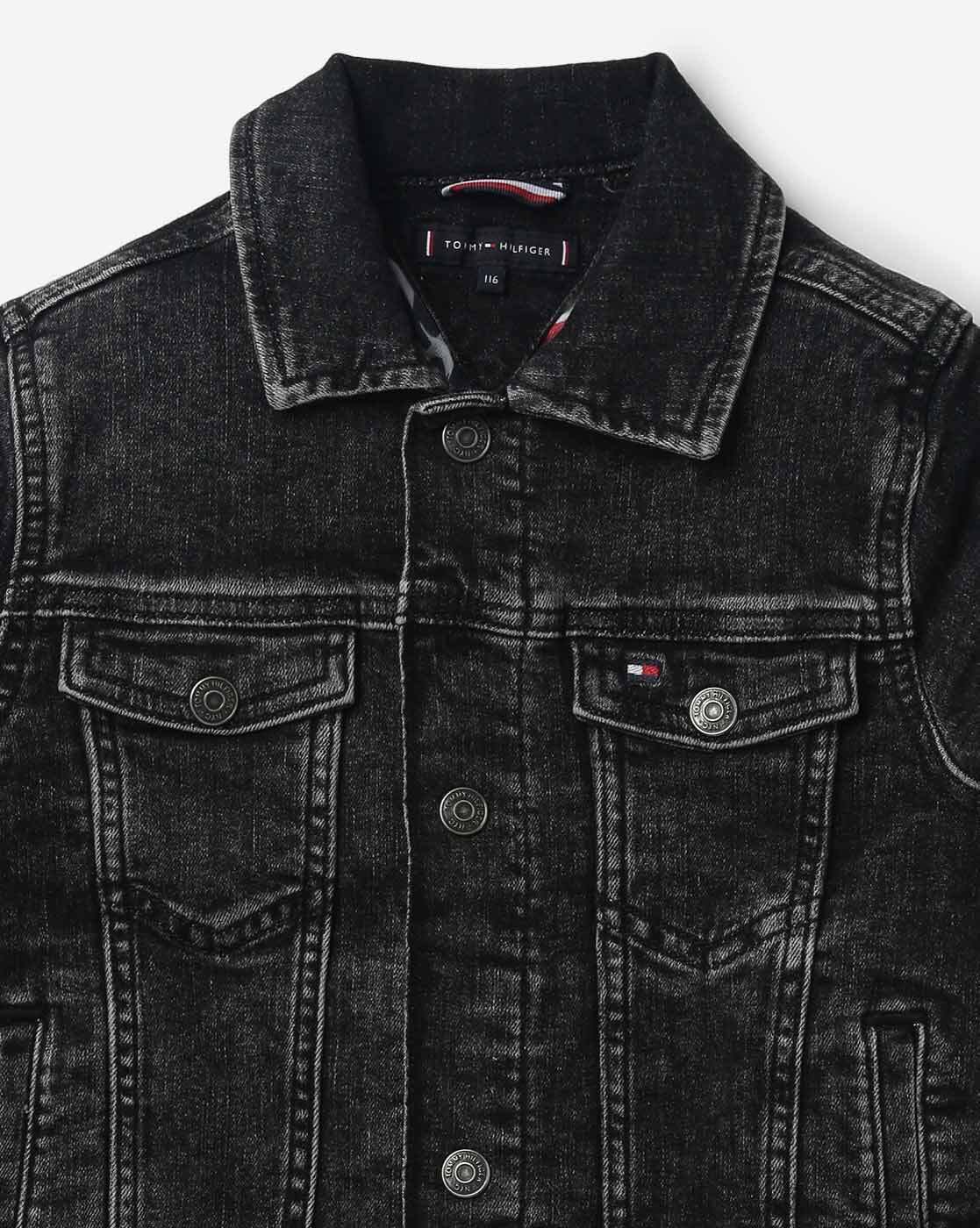 Tommy hilfiger cheap black denim jacket