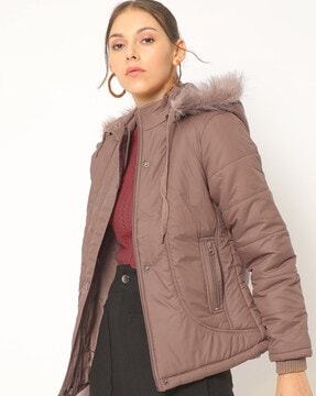 Buy Brown Jackets Coats for Women by Fort Collins Online Ajio