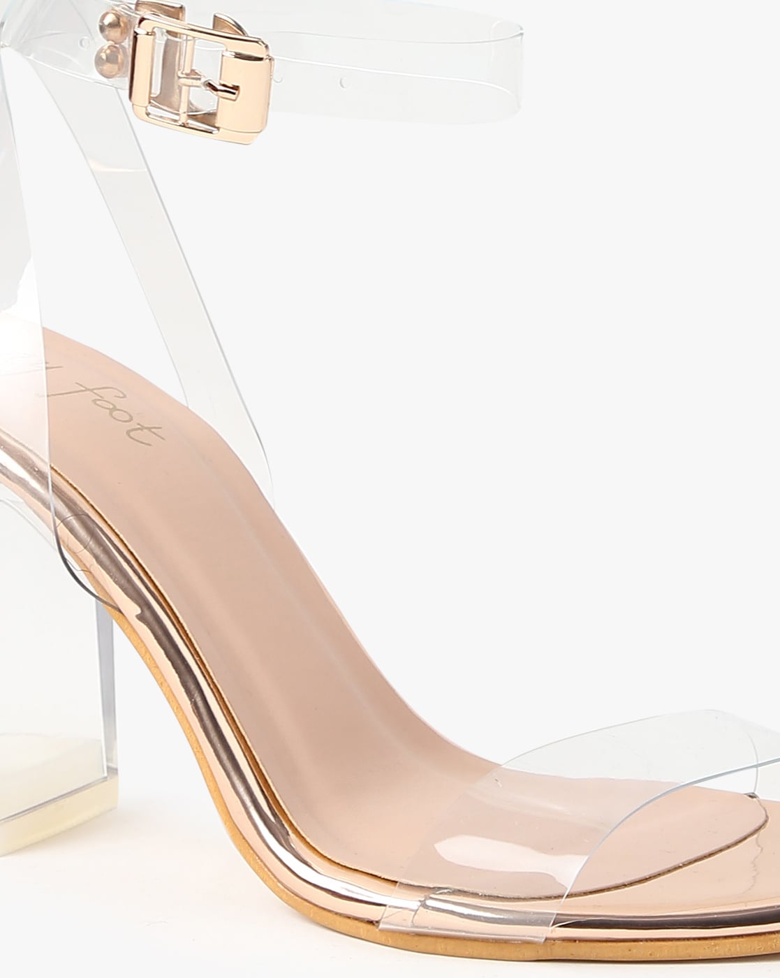 Buy Rose Gold Heeled Sandals for Women by MFT Couture Online Ajio