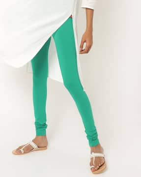 Green Churidars \u0026 Leggings for Women 