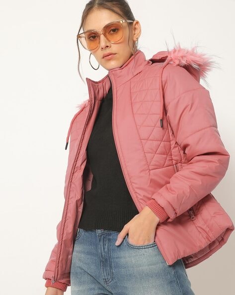 bomber quilted jacket womens