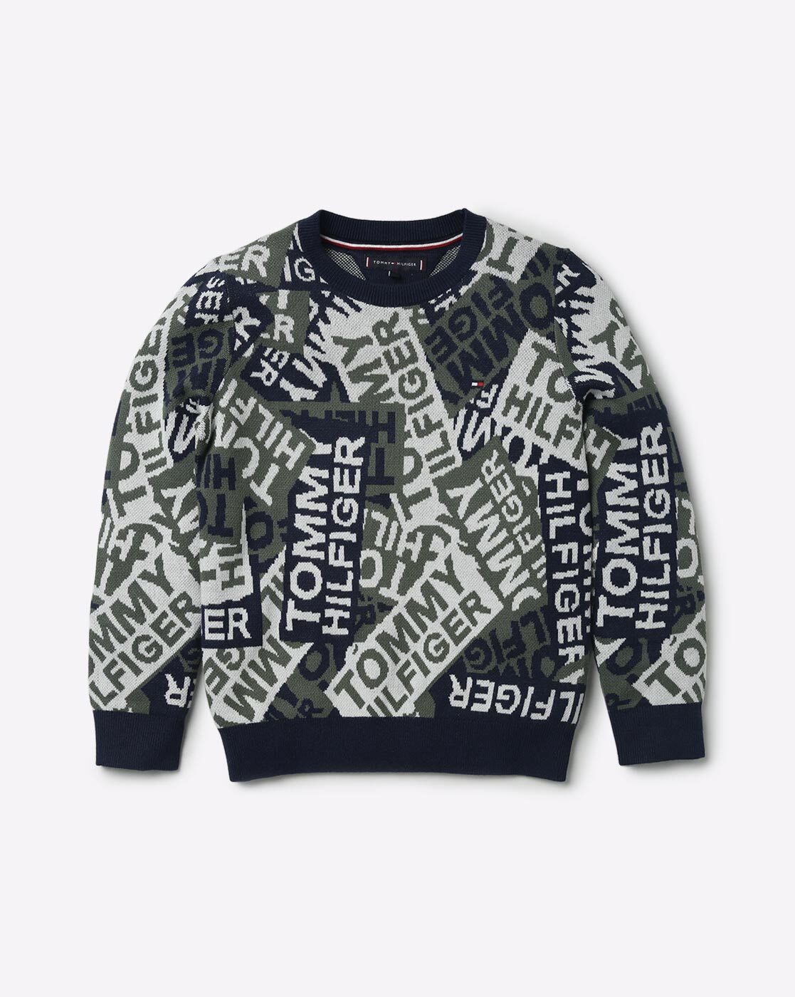 olive green tommy hilfiger sweater