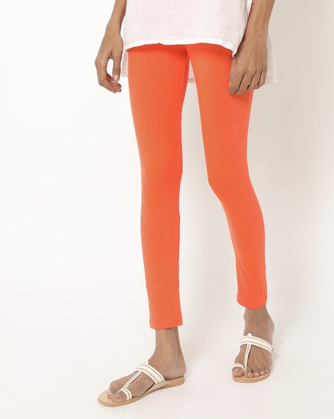 Buy Yellow & Pink Leggings for Women by GRACIT Online | Ajio.com