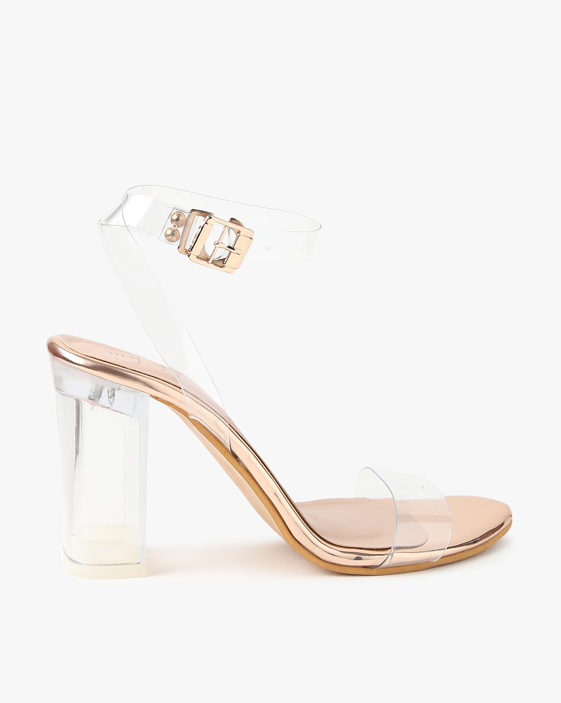 ASOS Nikita Clear Embellished Heeled Sandals in White | Lyst