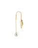 RELIANCE JEWELS 14 KT Yellow Gold Diamond Drop Earrings