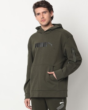 khaki puma hoodie