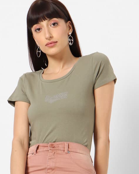 Buy Olive Green Tshirts for Women by GAS Online