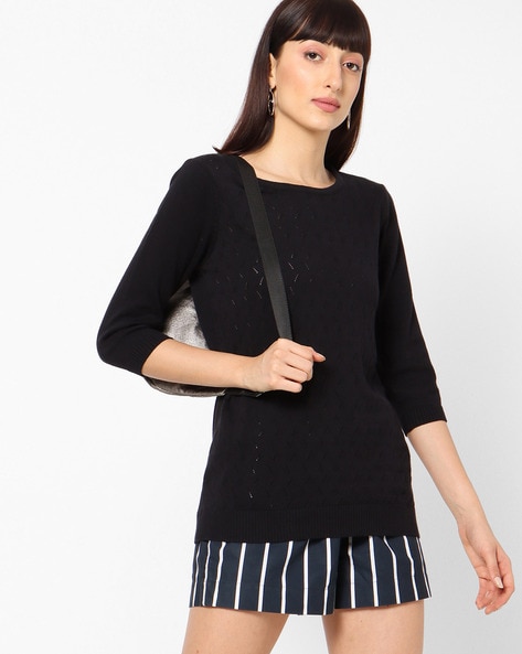 Self-Design Round-Neck Top