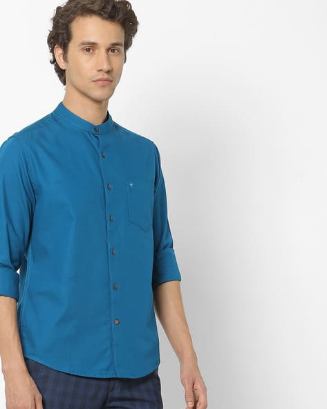 teal color shirt matching pant