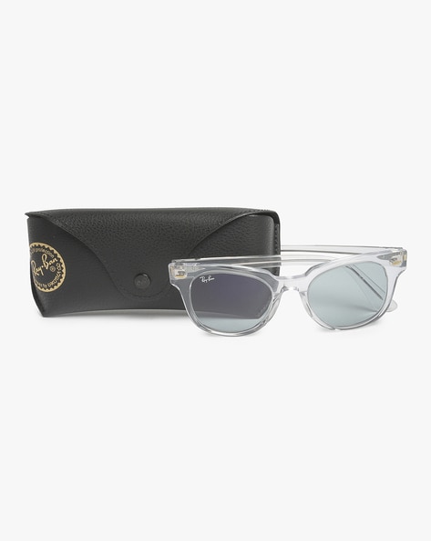 Ray-Ban RB2186 State Street Square Sunglasses, Black On Transparent/Blue  Gradient Grey, 52 mm - Walmart.com