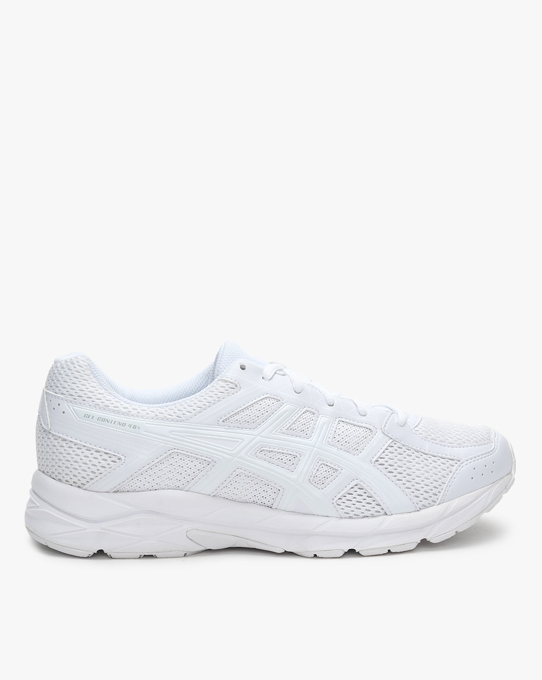 all white asics running shoes