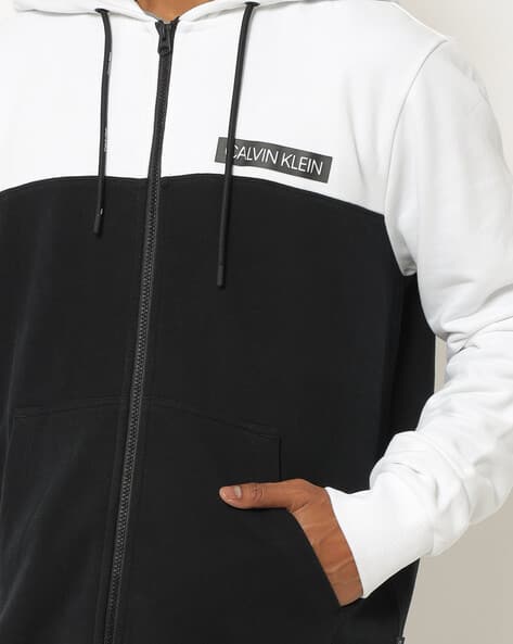 Buy Black White Sweatshirt Hoodies for Men by Calvin Klein
