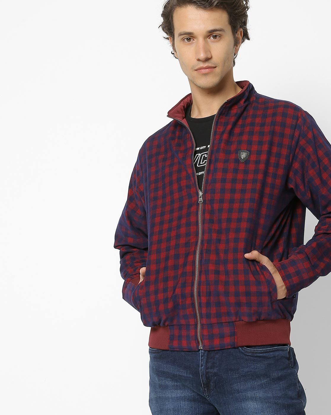 Buy Maroon Jackets & Coats for Men by NETPLAY Online | Ajio.com
