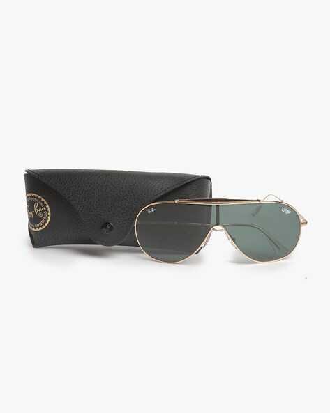 RB 3597 9050/71 Ray-Ban New Gold/ Green Wings Shield Sunglasses with defect  | Shield sunglasses, Winged sunglasses, Sunglasses