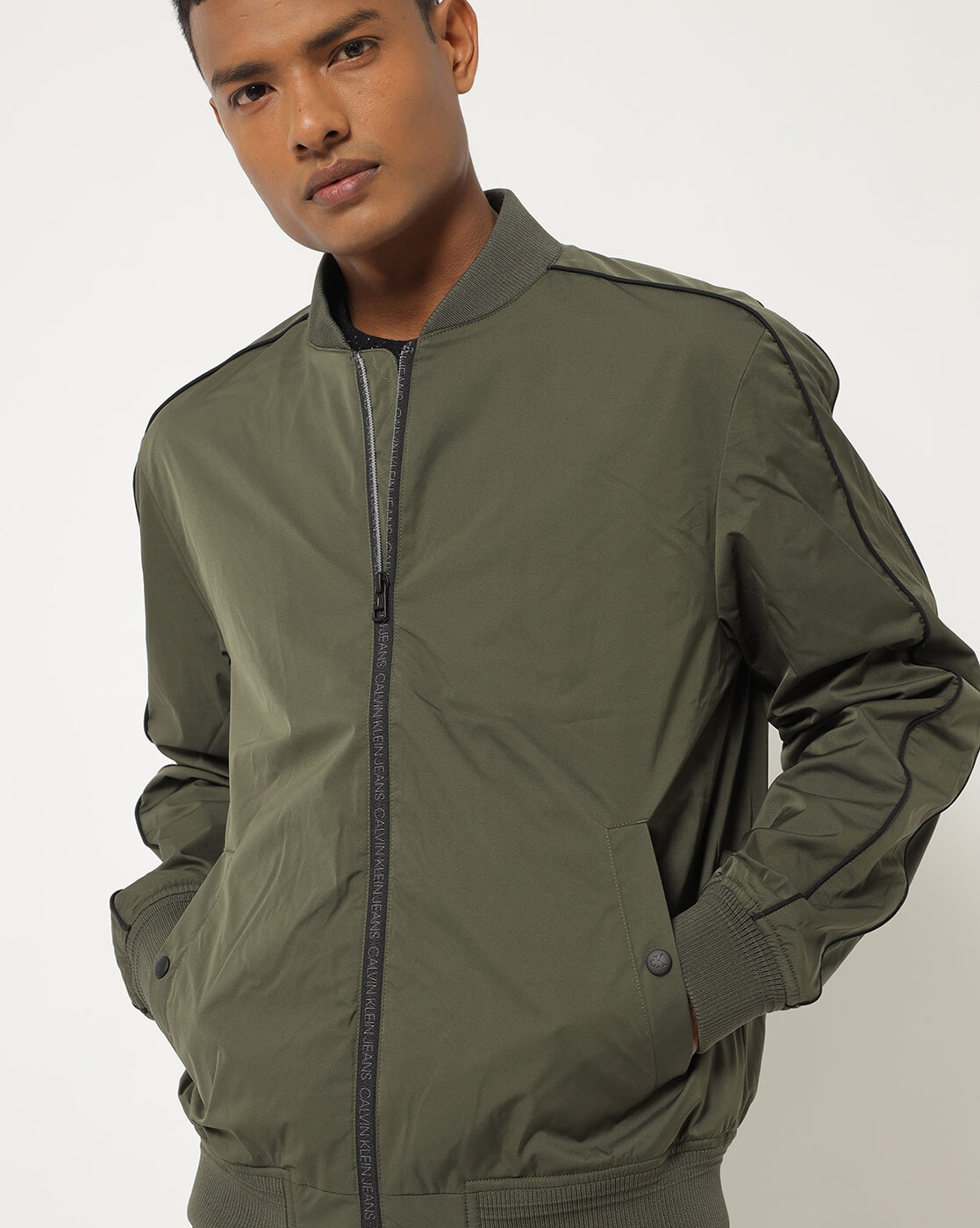 Calvin Klein Denim Men Blazer in Green Womens Mens Clothing Mens Jackets Casual jackets 