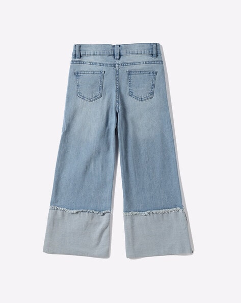 distressed denim capris