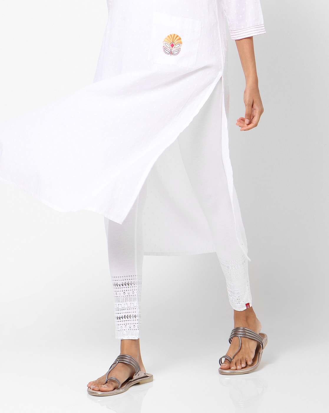 Buy White Leggings for Girls by Biba Online | Ajio.com