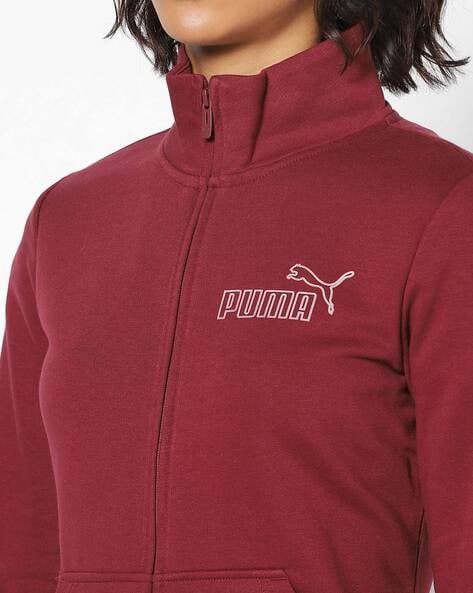 maroon puma jacket