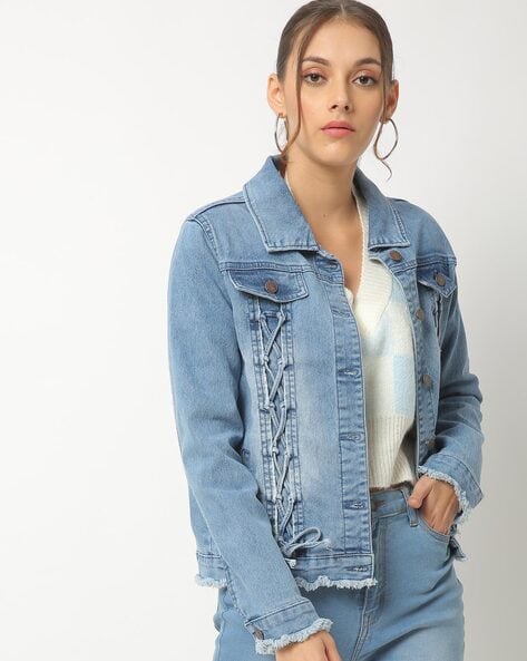 DSquared² Denim Jacket in Blue Womens Clothing Jackets Jean and denim jackets Save 3% 