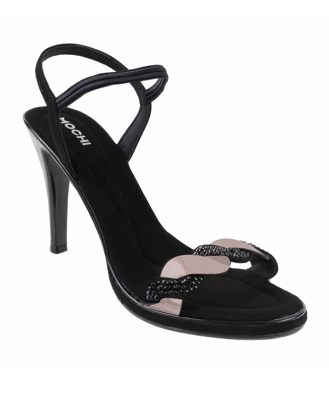 mochi black heels