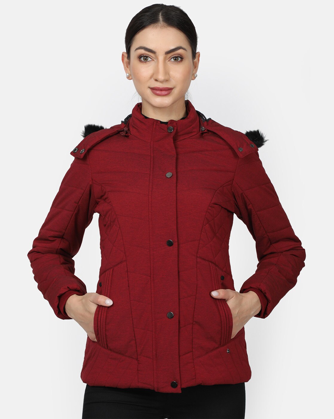 Buy Wine Jackets Coats for Women by MONTE CARLO LADIES Online