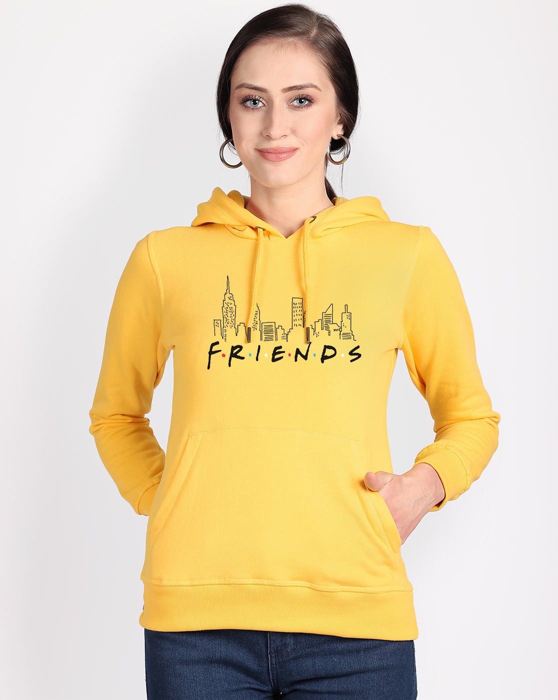 yellow friends sweatshirt