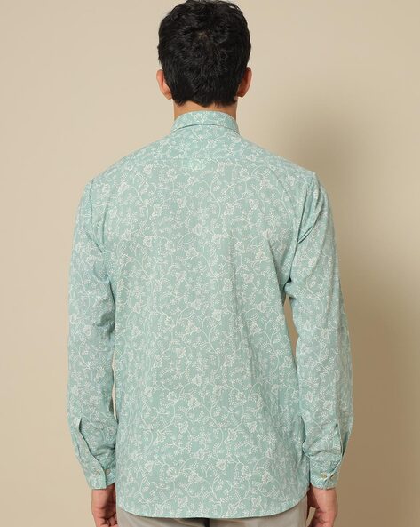 Floral Print Cotton Full Sleeved Shirt