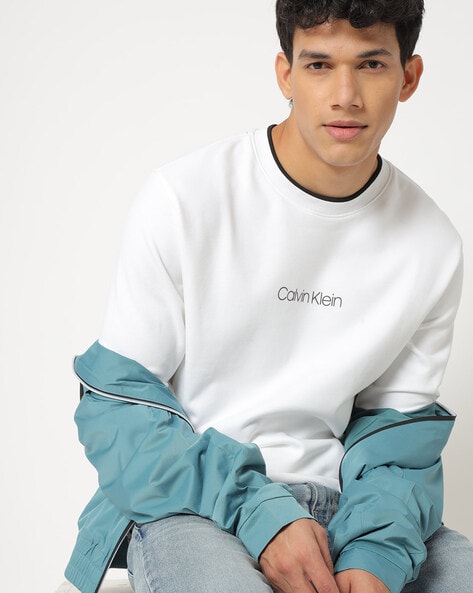 Buy White Sweatshirt & Hoodies for Men by Calvin Klein Jeans Online |  