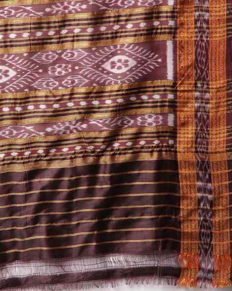 White bomkai silk saree – Boyanika Odisha