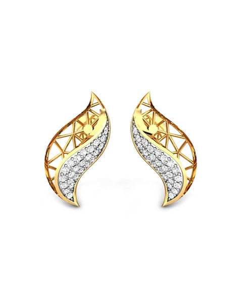 Kalyan jewellers very very light weight gold earrings/light weight earrings  - YouTube