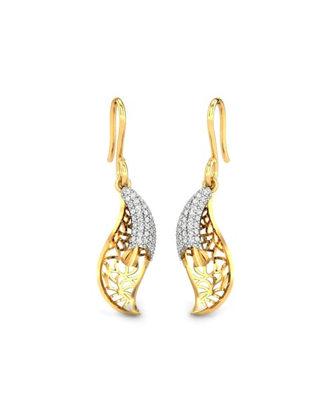 Candere by Kalyan Jewellers 14kt Yellow Gold BIS Hallmark Earrings 1.53 g  Online in India, Buy at Best Price from Firstcry.com - 13717209