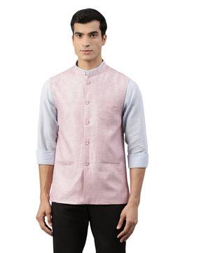 light pink nehru jacket