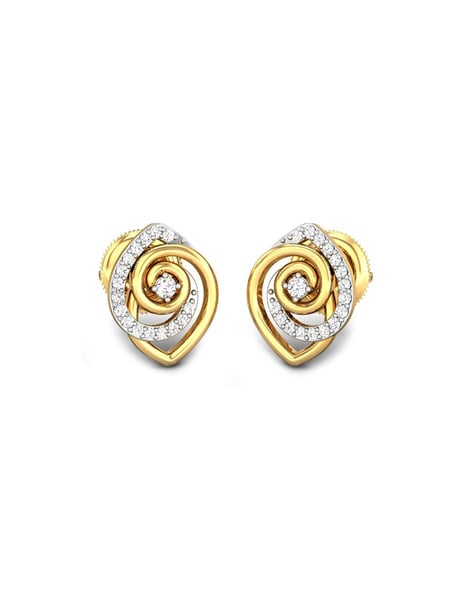 Shley Diamond Earrings-Candere by Kalyan Jewellers-tmf.edu.vn