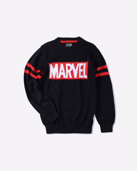 Marvel Print Crew Neck Sweater