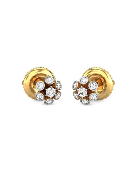 Candere by Kalyan Jewellers Stud Gold Earrings for Women Yellow Gold 18kt  Stud Earring Price in India - Buy Candere by Kalyan Jewellers Stud Gold  Earrings for Women Yellow Gold 18kt Stud
