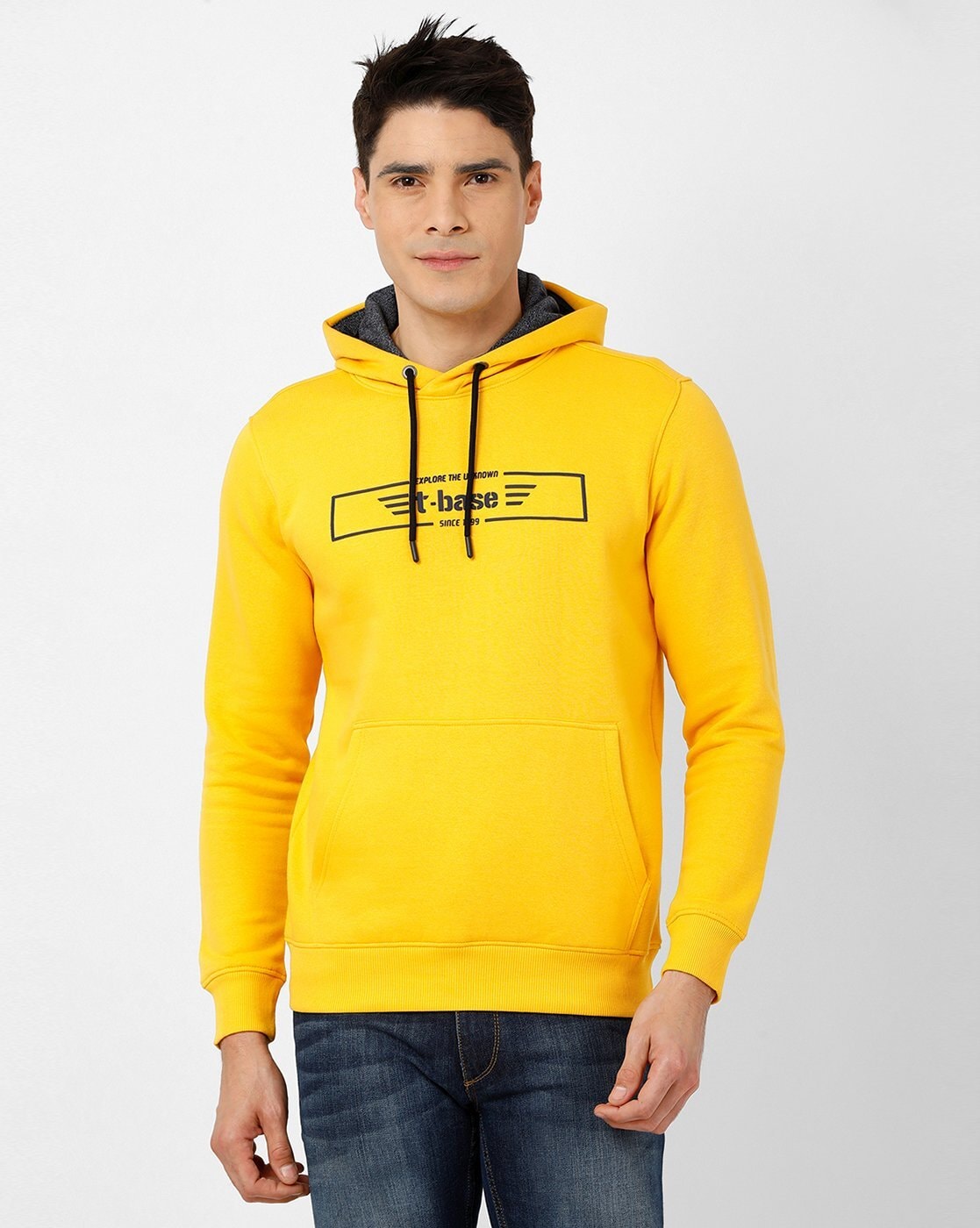 golden yellow sweatshirt