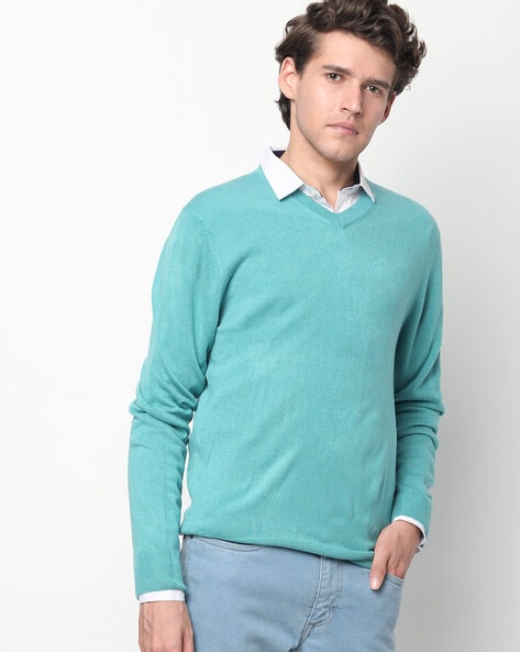 Buy Green Sweaters & Cardigans for Men by NETPLAY Online