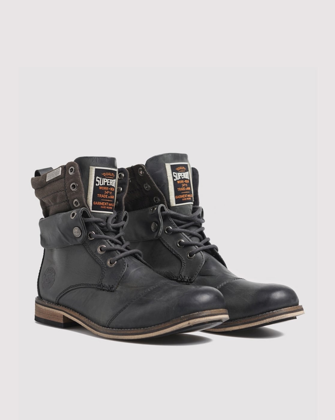 SUPERDRY Mid Trawler Lace-Up Boots